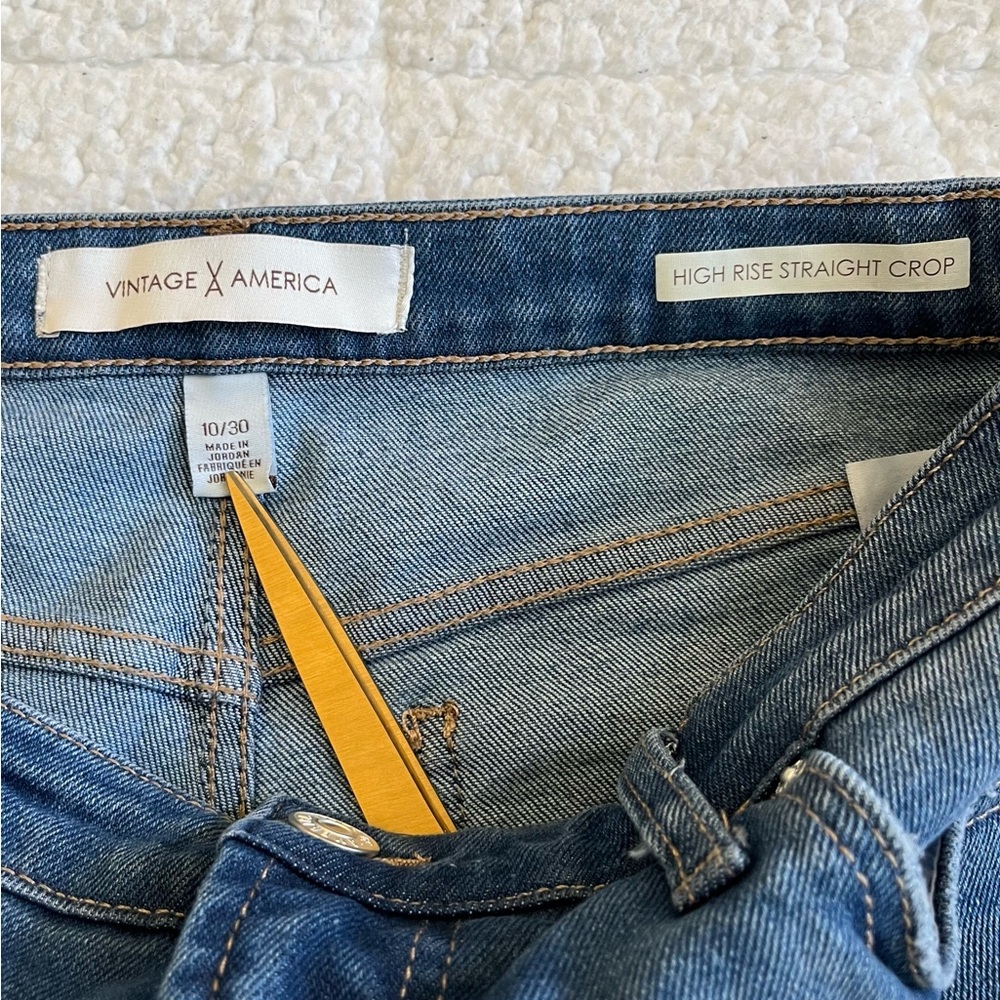 High Rise Straight Crop jeans - Picture 10 of 15